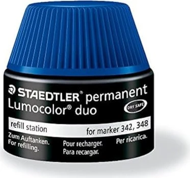 Staedtler Lumocolor Duo 488 48 Permanentmarker Nachfüllstation 20ml, blau