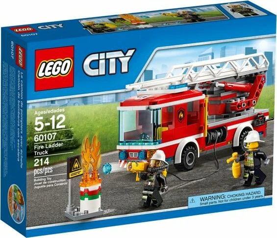 LEGO City Feuerwehr - Feuerwehrfahrzeug mit fahrbarer Leiter