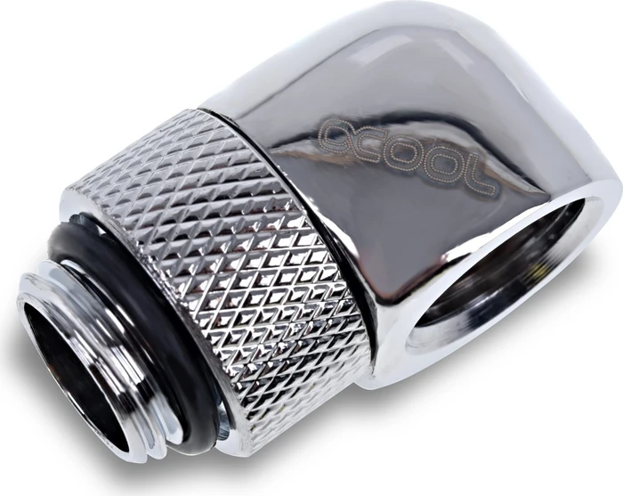 Alphacool Eiszapfen 90° L-Verbinder G1/4" AG auf G1/4" IG, verchromt, 4er-Pack
