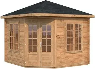 Palmako Melanie 6.9m² Gartenhaus hellbraun tauchgrundiert