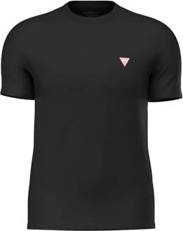 Guess Small Logo-Dreieck T-Shirt kurzarm schwarz (Herren)