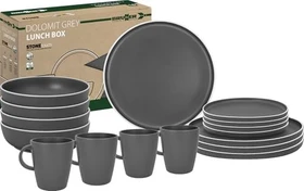 Brunner Lunch Box Geschirrset dolomit grey