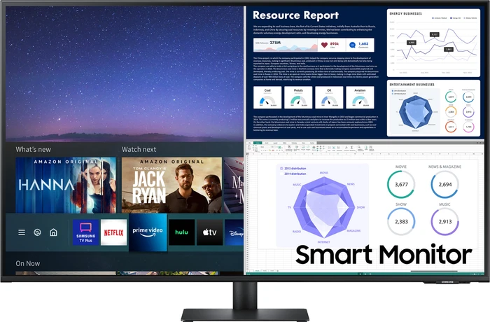 Samsung Smart Monitor M7 M70A, schwarz, 43"