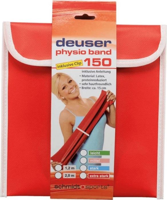 Deuser Physio Band 150 1.2m extra stark Widerstandsband rot (111404)