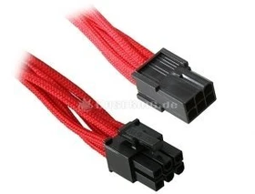 BitFenix Alchemy 6-Pin PCIe Verlängerung 45cm, sleeved rot (BFA-MSC-6PEG45RK-RP)