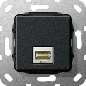 Gira Einsatz Modular Jack RJ45 Cat.6A 10 Gbit-Ethernet Schneidklemmtechnik