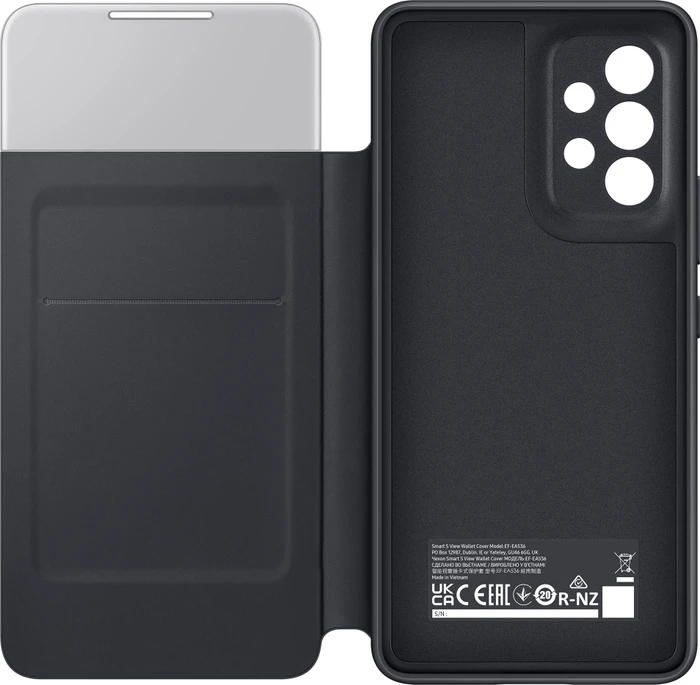 Samsung S-View Wallet Cover für Galaxy A53 5G schwarz