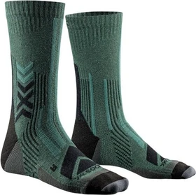 X-Bionic Hike Perform Merino Crew Wandersocken dark sage/black