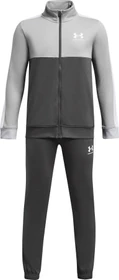 Under Armour Rival Colorblock Trainingsanzug castlerock light heather/white (Junior)