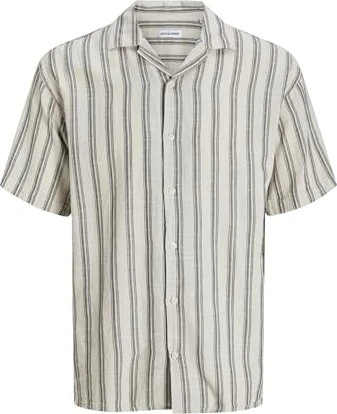 Jack & Jones Relaxed Fit Hemd kurzarm moonbeam (Herren)