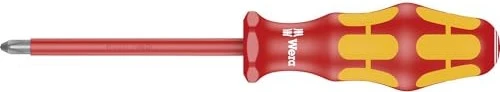 Wera Kraftform Plus Serie 100 VDE 162 i PH Kreuzschlitz Schraubendreher, PH1x80mm