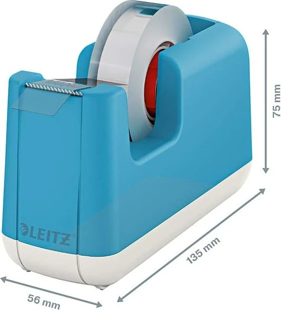 Leitz Cosy blau/weiß, Klebeband-Abroller, 19mm/33m, 1 Stück
