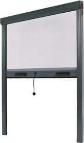 Avosdim Insektenschutzrollo für Fenster Aluminium 80x130cm anthrazit