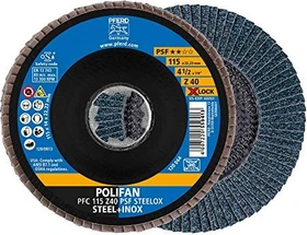 Pferd PFC 115 Z 40 PSF STEELOX/X-LOCK Fächerschleifscheibe K40, 115mm, 10 Stück