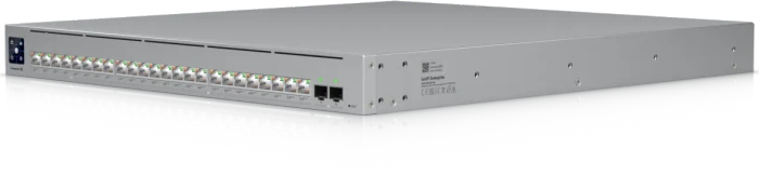 Ubiquiti Enterprise Campus 24 PoE Rackmount 10G Managed Switch, 24x RJ-45, 2x SFP28, 1050W PoE++