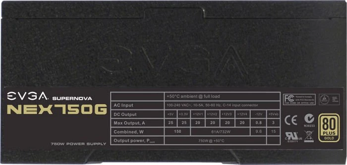 EVGA SuperNOVA G1 750 750W, ATX 2.3