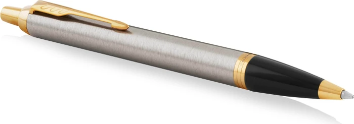 Parker IM Kugelschreiber brushed metal/gold trim, Blister