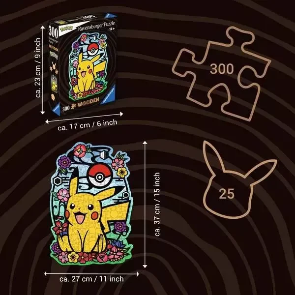 Ravensburger Puzzle Pokémon Pikachu Wooden