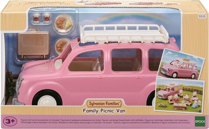 Sylvanian families Familienauto rosafarbener Van