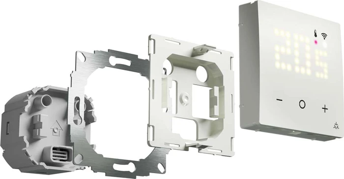 Eberle UTE 3500-RAL9010-G-55 Raumregler polarweiß, UP