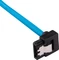 Corsair Premium Sleeved SATA 6Gb/s Kabel blau 0.3m, gewinkelt Vorschaubild