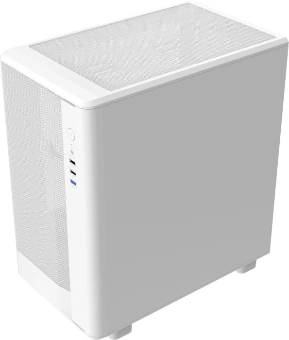 DarkFlash DB330M Mesh White, Glasfenster