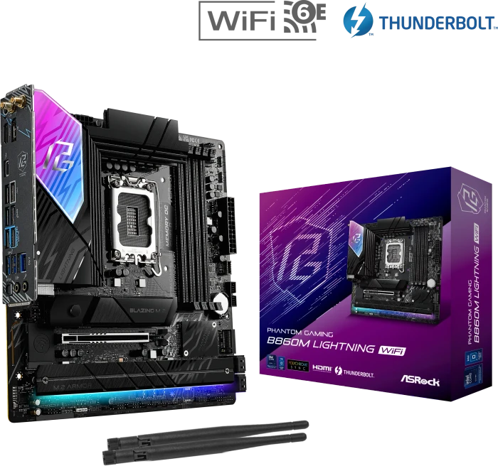 ASRock Phantom Gaming B860M Lightning WiFi (Intel 1851)