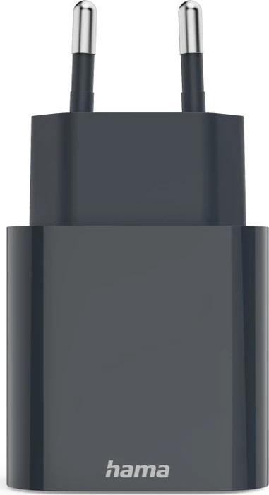 Hama Schnellladegerät 1x USB-C 1x USB-A PD 20W anthrazit