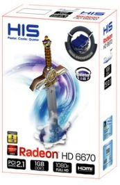 HIS Radeon HD 6670 iSilence 5, 1GB DDR3, VGA, DVI, HDMI