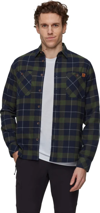 Mammut Alvra Hemd langarm marine/dark marsh (Herren)