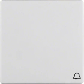 Berker Q.1/Q.3 Wippe mit Aufdruck Symbol für Klingel, polarweiß samt