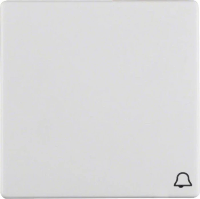 Berker Q.1/Q.3 Wippe mit Aufdruck Symbol für Klingel, polarweiß samt