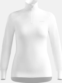 Odlo Active Warm Baselayer Half Zip Funktionsshirt langarm weiß (Damen)