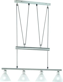 Trio Stamina Pendelleuchte 4-flammig nickel