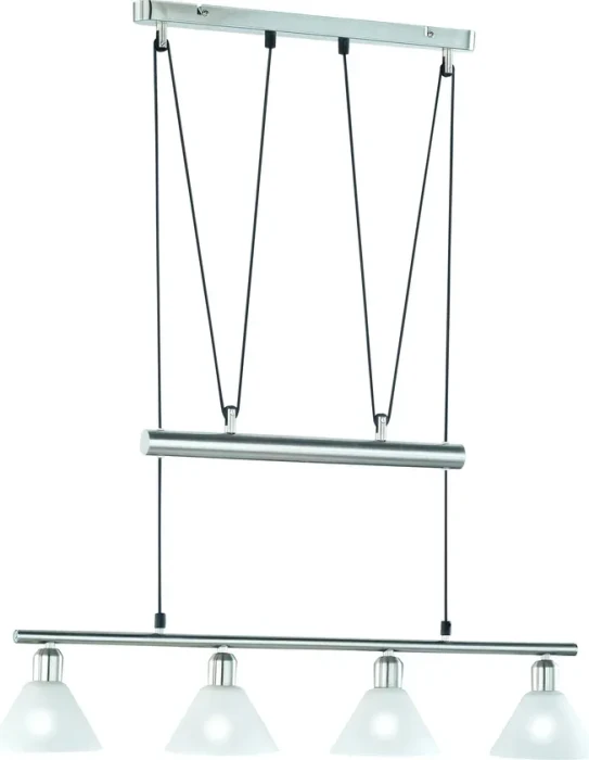 Trio Stamina Pendelleuchte 4-flammig nickel