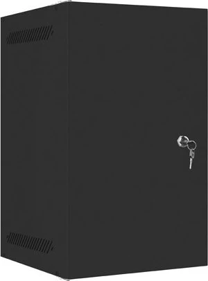 Lanberg WF10 Series 10" Rack Wandschrank 9HE, hängend, Flatpack, Stahltür, IP20, RAL 9004, 310mm tief