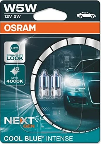 Osram Cool Blue Intense W5W 5W, 2er-Pack Blister