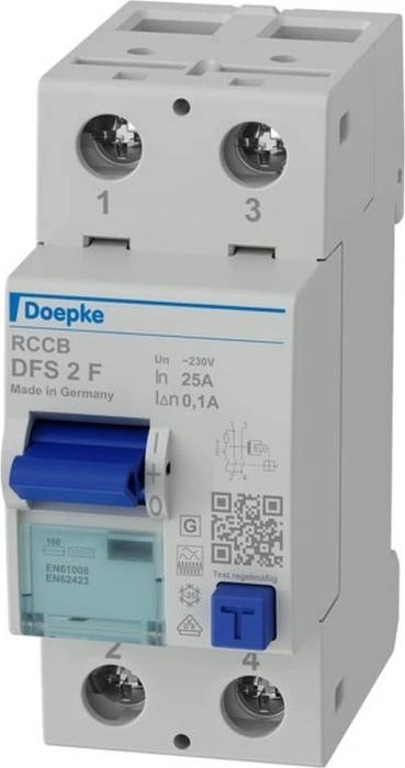 Doepke Fehlerstromschutzschalter DFS 2 025-2/0,10-F