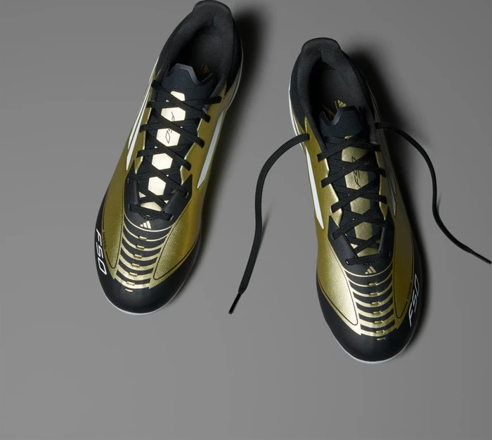 adidas F50 League Messi FG/MG gold metallic/cloud white/core black