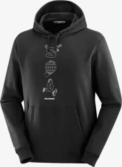Salomon Worthy Hoodie deep black (Herren)
