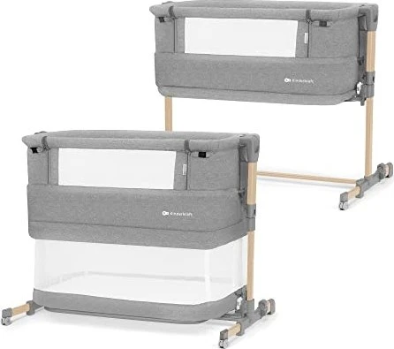 Kinderkraft Neste Grow Beistellbett holz-grau