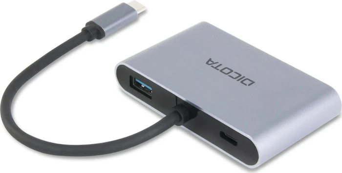 Dicota USB-C Mobile 5-in-1 Mini Docking Station 4K, USB-C 3.0 [Stecker]