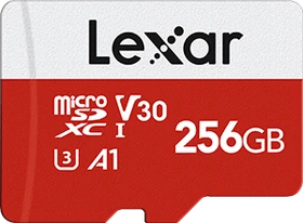 Lexar E-Serie R100/W30 256GB Kit, UHS-I U3, A1, Class 10