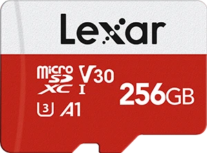 Lexar E-Serie R100/W30 256GB Kit, UHS-I U3, A1, Class 10
