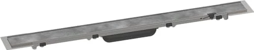 Hansgrohe RainDrain Rock Abdeckung für Duschrinne, edelstahl