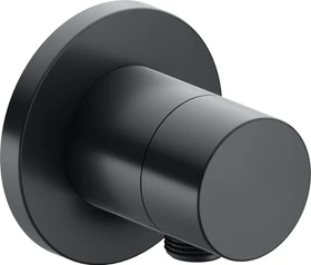 Keuco IXMO 59557 Pure 2-Wege Ab- und Umstellventil mit Schlauchanschluss rund schwarzchrom gebürstet