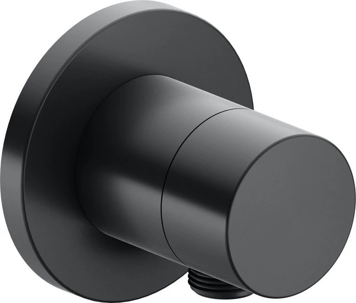 Keuco IXMO 59557 Pure 2-Wege Ab- und Umstellventil mit Schlauchanschluss rund schwarzchrom gebürstet