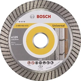Bosch Professional Best for Universal Turbo Diamanttrennscheibe, 125x2.2x22.23mm, 1 Stück