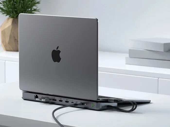 Satechi Dual Dock Stand mit NVMe, USB-C 3.1 [Stecker]