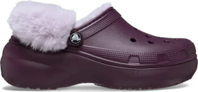 Crocs Classic Platform Fuzz Lined plush plum (Damen)